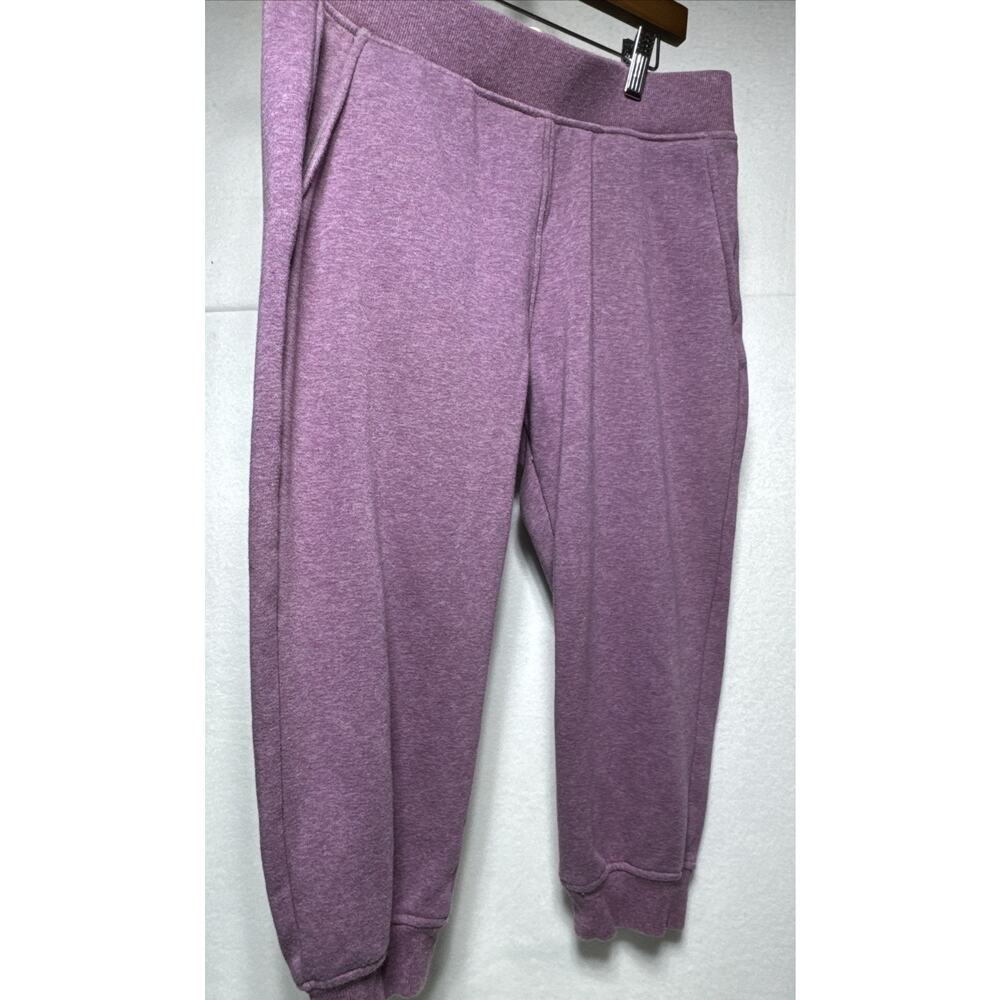 UGG sz. M Hadley Cropped Sweatpants Joggers Lounge Wear Comfy Cozy In Plum